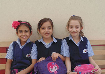 Student working in class